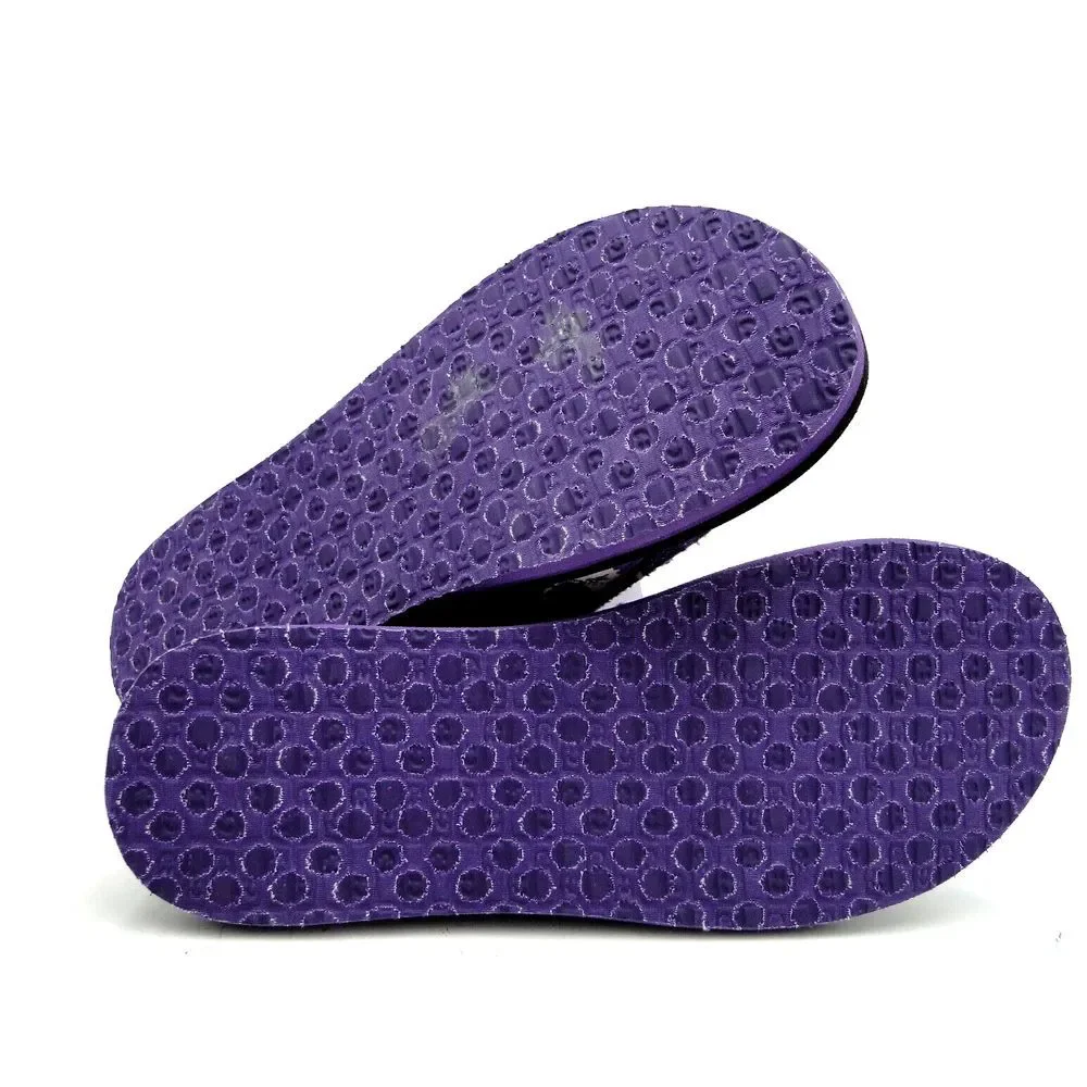 Sanuk Dona Lil Icon Slip On Loafers Shoes Purple Kitty Cat Kids Size Girls 5*NWT